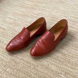 Madewell Pointed Toe Leather Loafers
